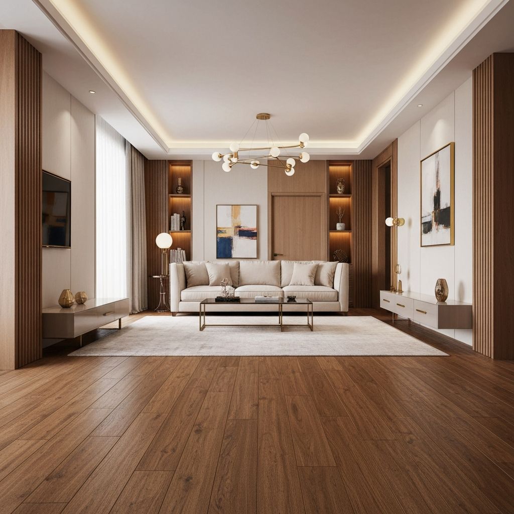 Luxury interior with premium flooring